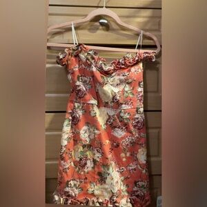 Boutique Floral Off-Shoulder Dress
